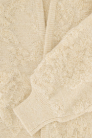 zusss openvallend vest lurex jacquard