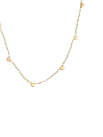 rose en camellia ketting met bloementjes
