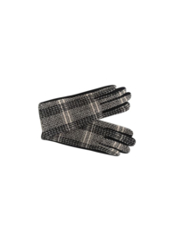 black colour handschoenen | Monic geruit