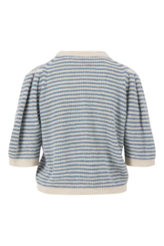 zusss Gestreepte Trui Met Contrast Ribs