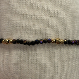 My jewellery stretch armband met kralen goud