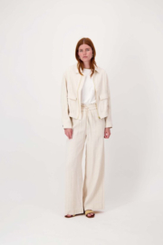 zusss jasje van structuur materiaal off white