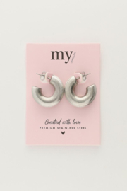 My Jewellery oorbellen | oorringen hoops mat zilver