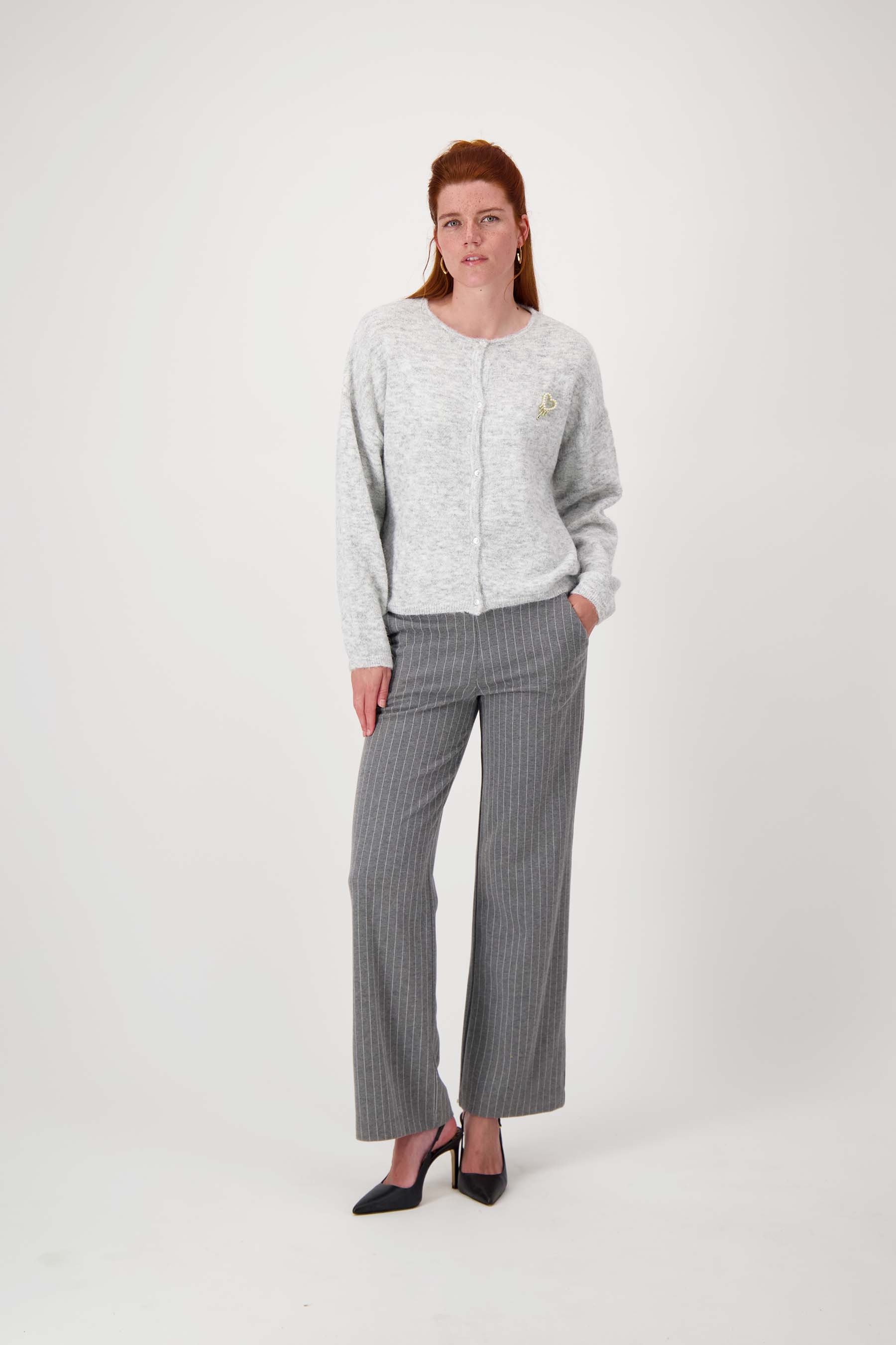 zusss basic vestje middengrijs