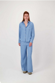 zusss tencel broek lichte denim