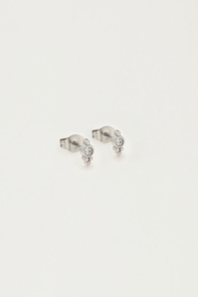 My jewellery oorbellen studs strass dots zilver