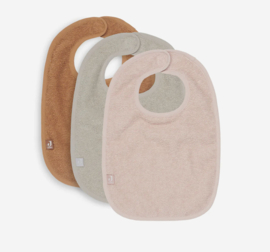 Jollein Slab badstof | Pale Pink/Nougat/Caramel 3 Stuks