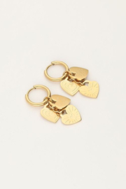My Jewellery oorbellen | candy couture hartjes goud