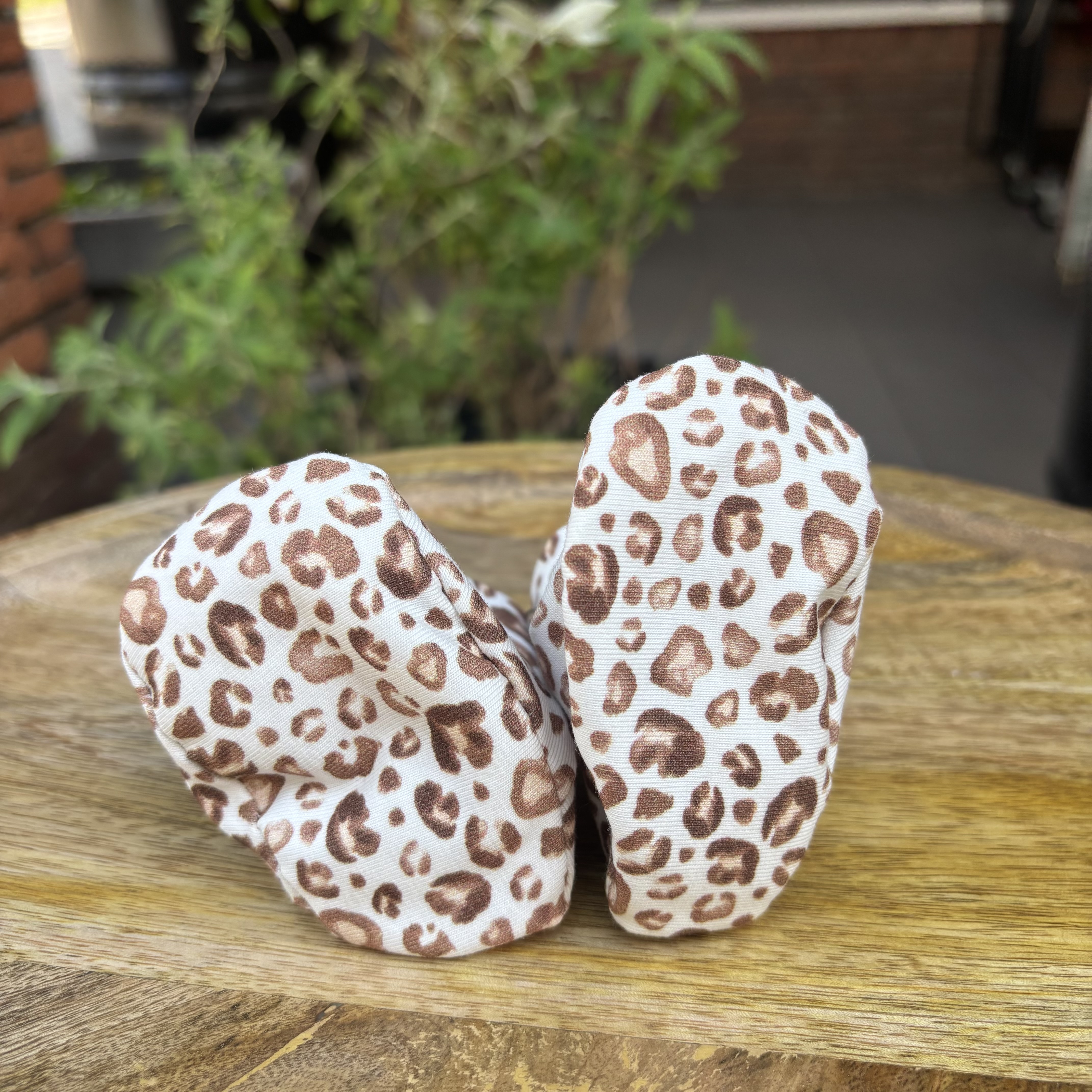 Petite Jenni slofjes panter print