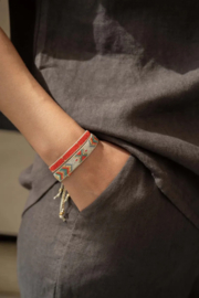 Zusss mooimakers miyuki armbandje stipje koraalrood