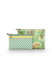 Pip studio Caryn Cosmetic Bags Combi Matata Green