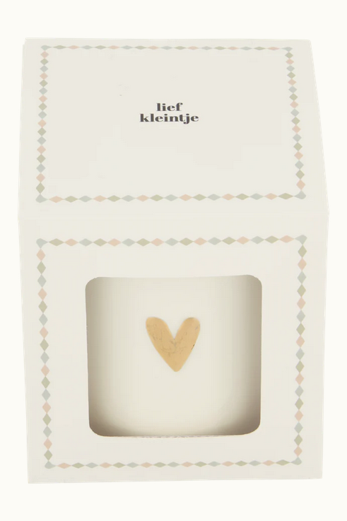 Zusss geurkaars keramiek in doosje lief kleintje multicolor
