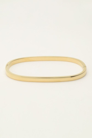 My Jewellery bangle rechthoekig smal goud