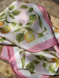 Go Dutch lots of lemons sjaaltje roze