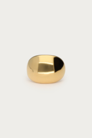 My jewellery Bold statement ring met bubbel goud verstelbaar