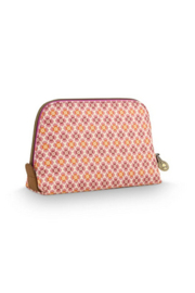 Pip Studio Coby Cosmetic Bag Triangle Small Mojo Pink