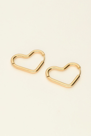 My Jewellery oorbellen Oorringen basic hart goud