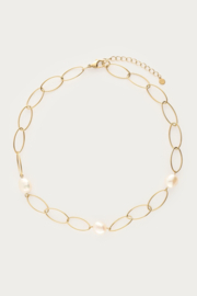 My Jewellery Bold schakelketting met zoetwaterparels
