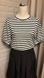 zusss pofmouw top off white/zwart