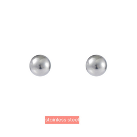 Go dutch label oorbellen Dot 8mm - RH