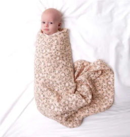 A Little Lovely Company swaddle | blossom dusty pink