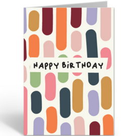 Wenskaart Odette Happy birthday