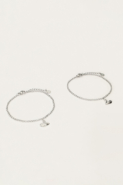 My jewellery Love forever connected armbanden set met zwanen zilver