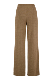 zusss broek met visgraat structuur beige