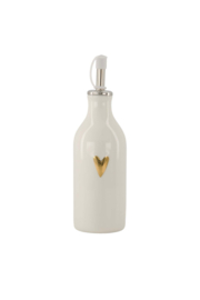 Zusss olie/azijn fles hartje goud