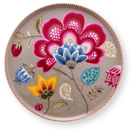 Pip Studio mini cake tray-Blooming Tales Fantasy Khaki-21 cm