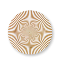 Pip studio plate stripes white-gold 32cm