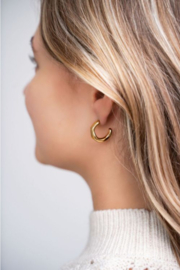 My Jewellery oorbellen | Open oorring met structuur