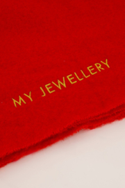 My Jewellery rode sjaal met goud