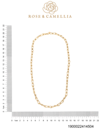 rose en camellia grove ketting  platte sluiting