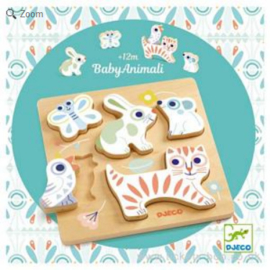 Djeco Baby White | Babyanimali puzzel