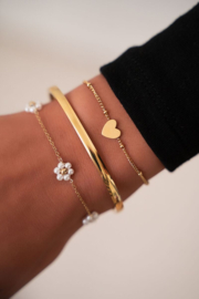 My Jewellery bangle rechthoekig smal goud