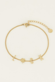 My Jewellery armband | armband luck letters goud