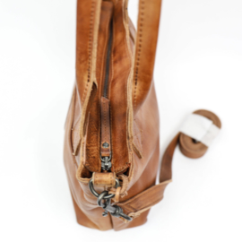 Bear Design | handtas/schoudertas 'Katya' cognac