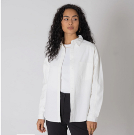 Tiltil Lam Blouse LS | white