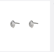 Go Dutch Label oorbellen Leaf Stud zilver