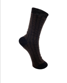 black colour sokken | Wales check brown