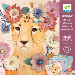 Djeco knutselen | 3D tableau bloemenkronen