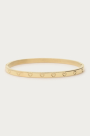 My Jewellery Bangle met gegraveerde hartjes