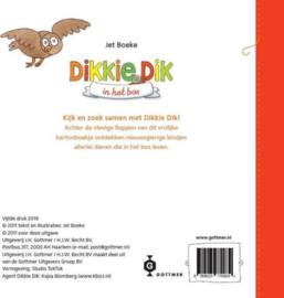 Dikkie Dik in het bos | karton flapjesboekje