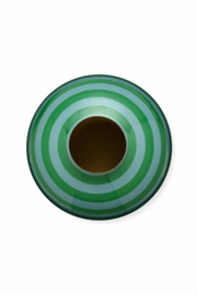 Pip studio metalen vaas strepen groen 32cm