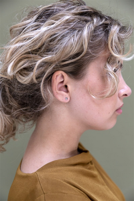 Go Dutch Label klein hartje stud zilver
