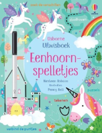 eenhoornspelletjes uitwisboek