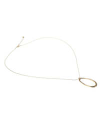 rose en camellia ketting ovaal