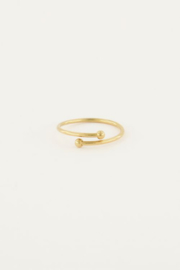 My Jewellery ring | verstelbare mix ring minimalistisch goud.