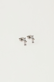 My jewellery oorbellen studs ster met strass zilver